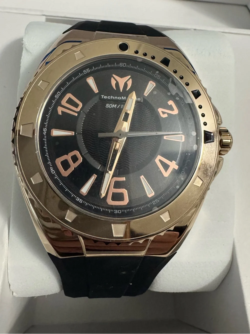 TechnoMarine Lusso Mare Men's Watch - 44mm. Black (TM-225029)